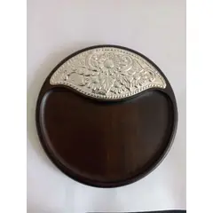 PERUVIANE - Plato de madera para piqueo con diseño de plat..950 de 25 cm
