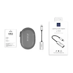 WIWU - Adaptador Con Entrada Audio 35mm Y Lightning