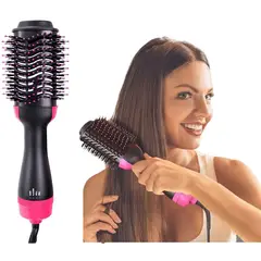 GENERICO - Peine secador de cabello cepillo para alizar y ondular 3 en1