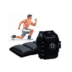 GENERICO - Tobilleras con lastre de arena para entrenamiento gym 0.5 kg