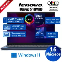 LENOVO - Laptop Lenovo IdeaPad Slim 5 14IMH10 14" OLED WUXGA, Core Ultra 9-185H, Ram 16GB, Ssd 512 GB, Win 11
