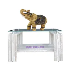 TEMEL - Mesa de Centro para Sala Mesa de Centro con vidrio