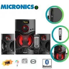 MICRONICS - Parlante 2.1 Olimpo MIC S7072BT Bluetooth, USB, FM