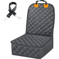 PROTECH - Protector Plegable Negro para Asiento Delantero de Mascotas