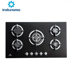 INDURAMA - Encimera Empotrable EGI-905VDNEG 5 hornillas - Negro