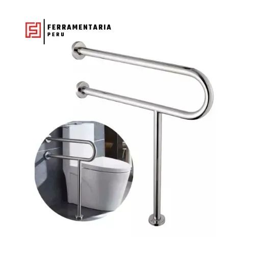 BARRA DE SEGURIDAD en P CON SOPORTE FIJO 60 cmx32 mm