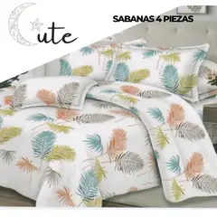 CUTE - JUEGO DE SÁBANAS QUEEN