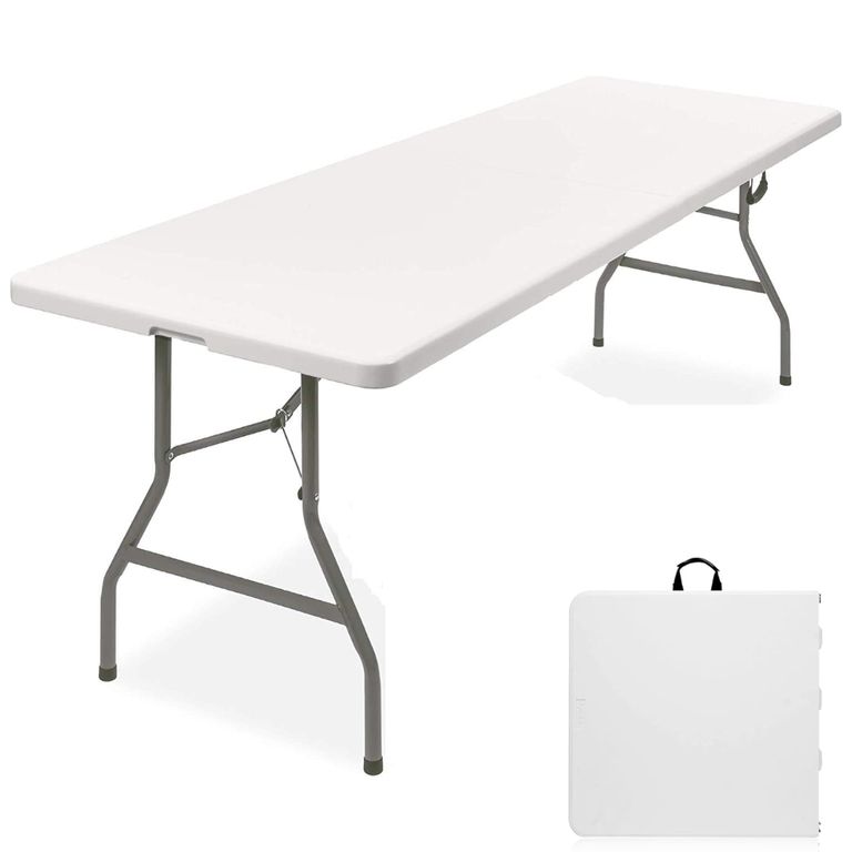 Mesa plegable portátil practico y amplio 180cm Multiusos Camping