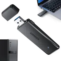 UGREEN - Adaptador USB WIFI Inalámbrico UGREEN AC1300 doble banda