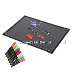 GENERICO - Pizarra Led 70x50cm con Luces para Negocio + 8 Plumones