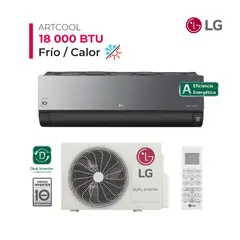 LG - Aire Acondicionado Split Pared de 18000 BTUH Artcool FríoCalor