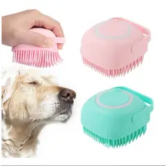 GENERICO - Cepillo de silicona suave para mascotas