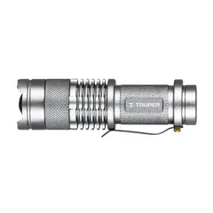 TRUPER - Linterna de aluminio 1 LED de 40 lm con 1 pila AA