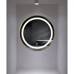 GENERICO - Espejo Circular con Luz Led 60 cm