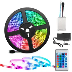 GENERICO - Cinta Tira Luz Led Rgb 5 M Multicolor para Decoración TV Dormitorio