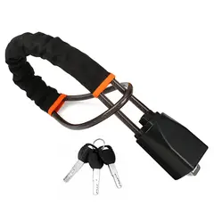 GENERICO - Seguro Bloqueo de Timón a Cinturón de Seguridad Negro