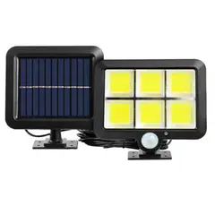 GENERICO - Lampara Panel LED solar para exteriores Reflector Farola de 6 Celdas