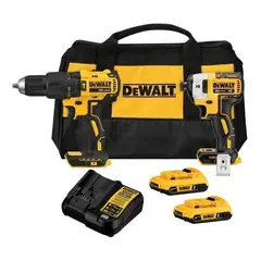 DEWALT - Kit de Taladro Percutor Dcd778 + Atornillador de Impacto Dcf887 DEWALT