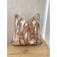 GENERICO - Funda De Cojin Marble Topo Ocre 45 x 45 cm