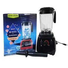 NATIONALIZER - Licuadora Industrial (2 Litros) 2200 Watts - Negro