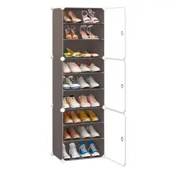 KELLER - Zapatera Organizador Armable 9 Niveles Multiusos Marrón