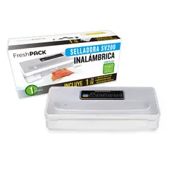 FRESHPACK - Selladora Al Vacío Inalámbrica SV200 + Rollo Gofrado