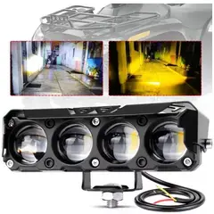 GENERICO - Neblinero 4 Lupas Led Dual Potente Auto Moto