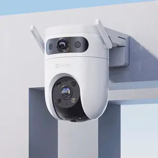 EZVIZ - CÁMARA DE SEGURIDAD EXTERIOR WIFI EZVIZ DOBLE LENTE H9C 2K 3MP