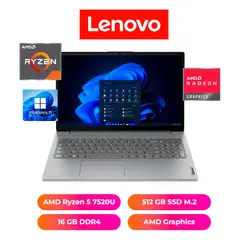 LENOVO - LAPTOP V15 15", AMD RYZEN 5 7520U, 16GB RAM, 512GB SSD - NOTEBOOK