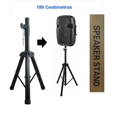 GENERICO - Soporte para Parlante 180 cm Ajustable Negro Tripode