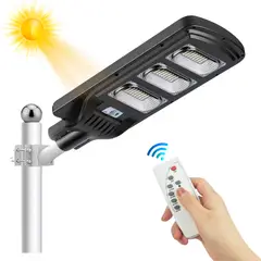 IMPORTADO MC - Lampara Luz Led Reflector Farola Con Panel Solar Recargable IP65 90w