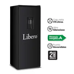 LIBERO - Refrigeradora LROD-190DFIWN 175L Negro