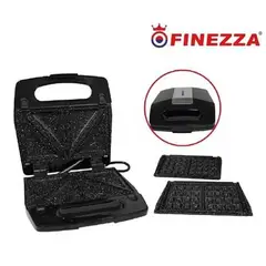 FINEZZA - Sandwichera Waflera FZ-820WS Placas Intercambiables
