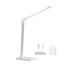 HOME LIGHT - Lampara LED para Escritorio Táctil con Cargador Inalámbrico