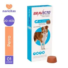 BRAVECTO - ANTIPULGAS PARA PERROS DE 20 A 40KG