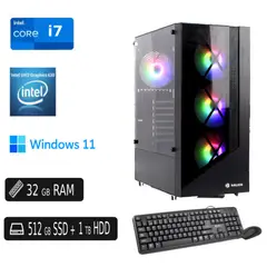 INTEL - PC Completa Core i7 32GB DDR4 512GB SSD + 1TB HDD