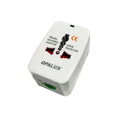 OPALUX - Adaptador Enchufe Multiple con Toma Tierra OP-931-L