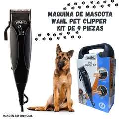 WAHL - Maquina de Mascota Pet Clipper Kit 9 Piezas