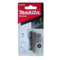 MAKITA - Dado Magnetico 1/4" x 50mm x 5.5mm B-38906 - Gris
