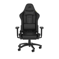 CORSAIR - Silla Gamer TC100 Polipiel con Reposabrazos 2D - Negro