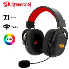 REDRAGON - Audífono ZEUS X H510-WL Inalámbrico 7.1 RGB USB