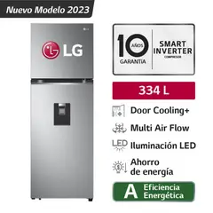 LG - Refrigeradora 334L No Frost GT33WPP Plateada.