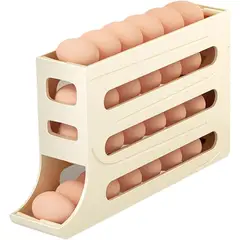 VATYERTY - Organizador de huevos para refrigerador de 4 niveles