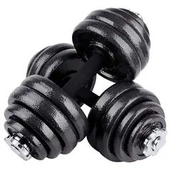 ATLETIS - Set Mancuernas Metal 20 Kilos