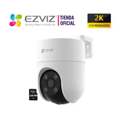 Ezviz - Cámara Seguridad Wifi H8C 3MP 2K Ezviz 360° Smart + Micro SD 128GB
