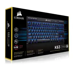 CORSAIR - TECLADO MECANICO K63 CHERRY MX AZUL INALAMBRICO