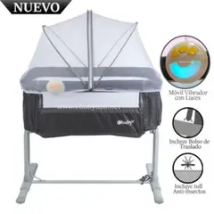 EBABY - Cuna Colecho Musical y Vibrador TAMI Gris