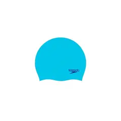 SPEEDO - Gorro Natación Junior Plain Moulded Silicone Cap Celeste