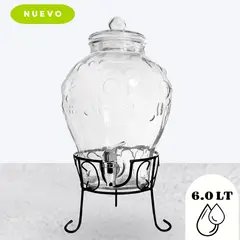 ICHIMATSU - DISPENSADOR DE AGUA 6LT DE VIDRIO