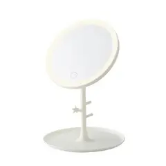GENERICO - Espejo Cosmético con pantalla táctil con luz LED - Blanco